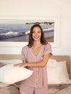 Malibu Collection® Soft Jersey Piped Lounge Set
