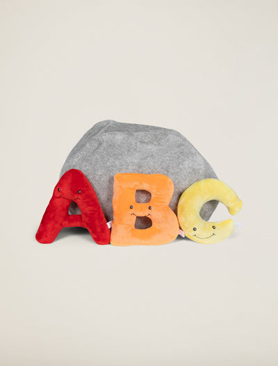 Light Grey Bag with Rainbow Letters