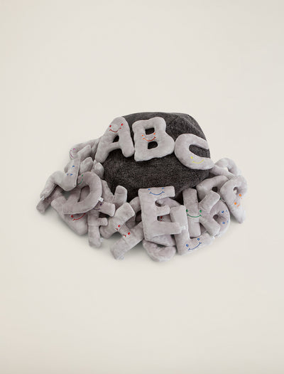 Dark Grey Bag with Dove Grey Letters
