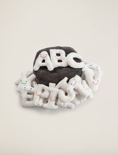 Dark Grey Bag with Creamy Cream Letters